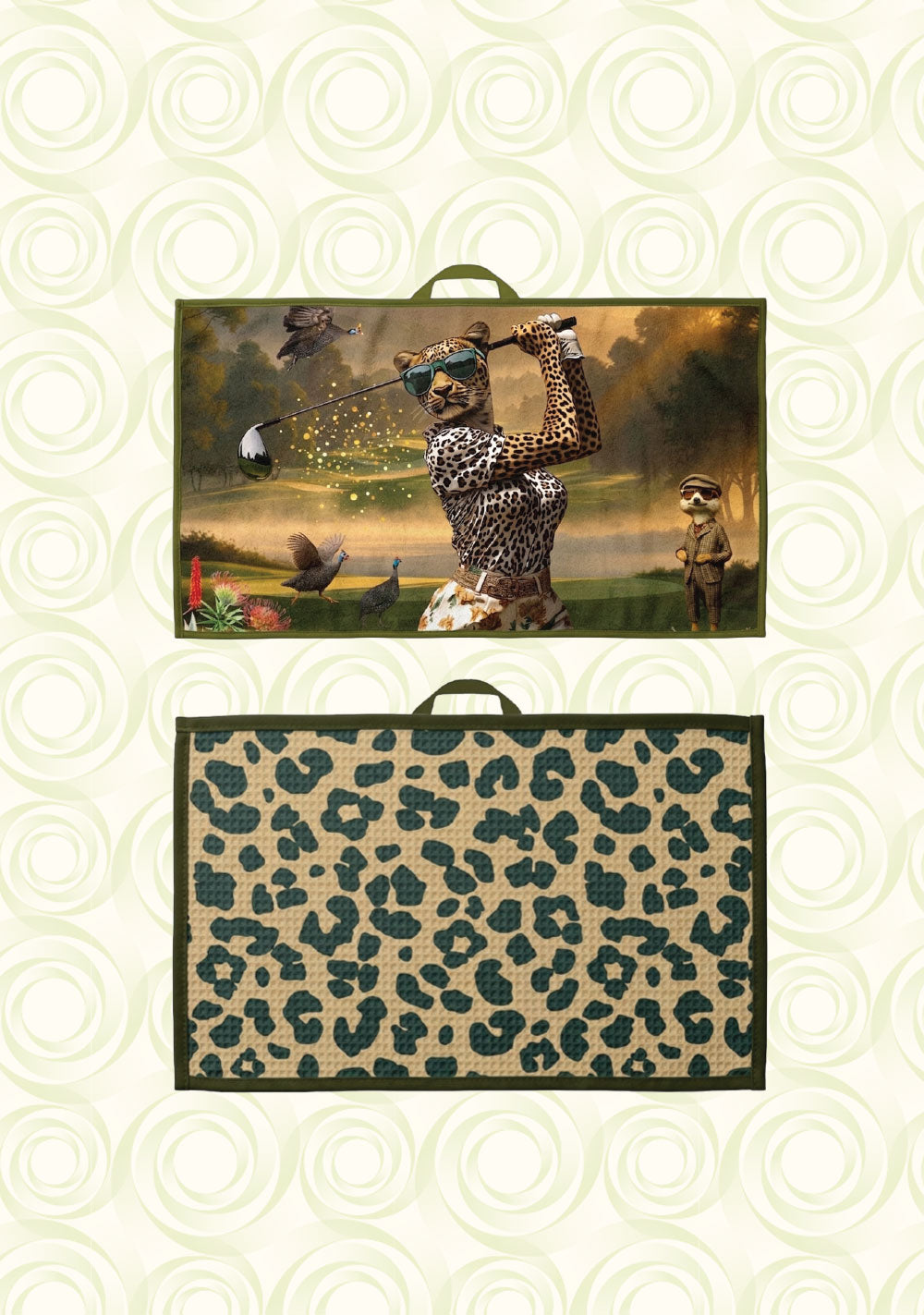 Sta-Cool Zahara Blitz Golf Towel - GO WILD Collection