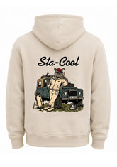 Sta-Cool Big Fore Collection 19th Hole unisex golf hoodie in beige
