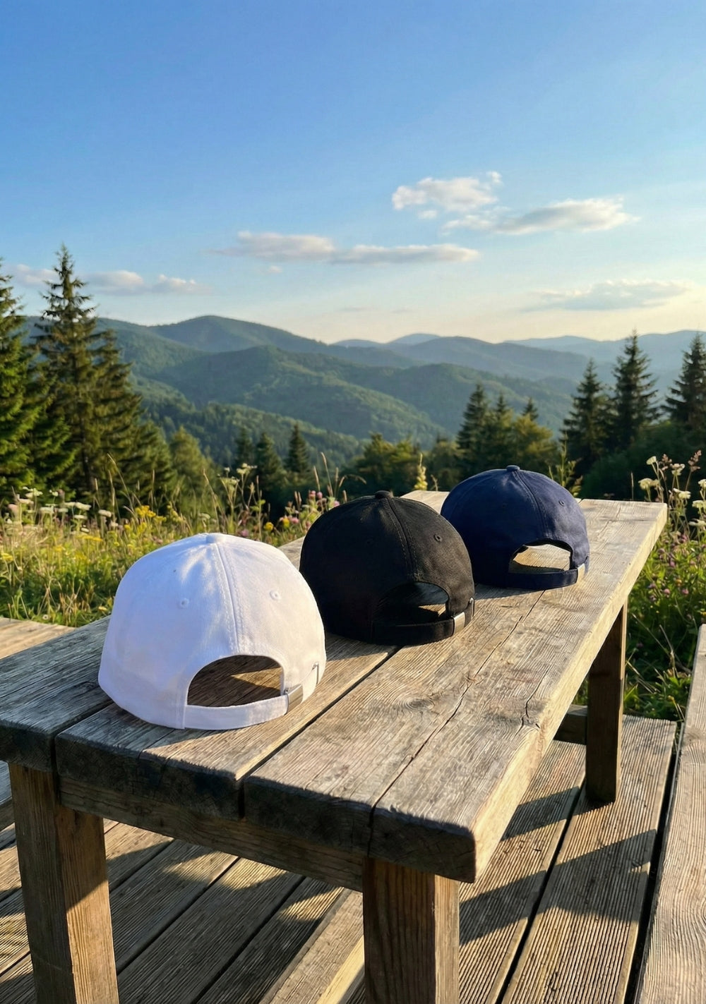 Sta-Cool 6-panel performance golf cap, side view