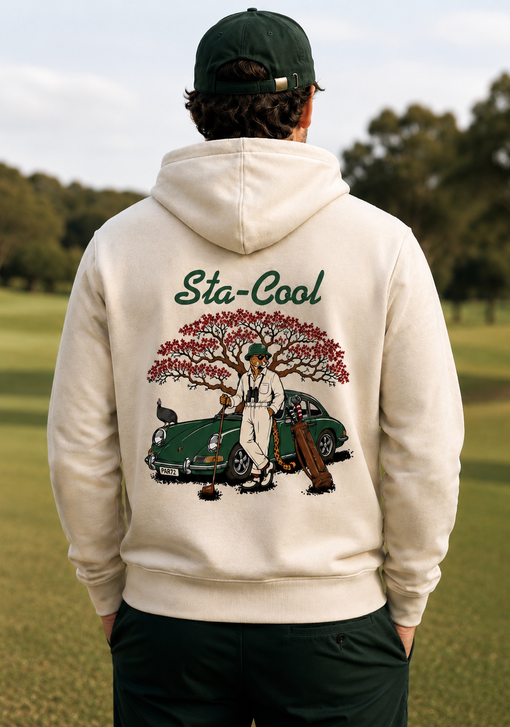Sta-Cool Big Fore Collection PAR 72 hoodie, back view