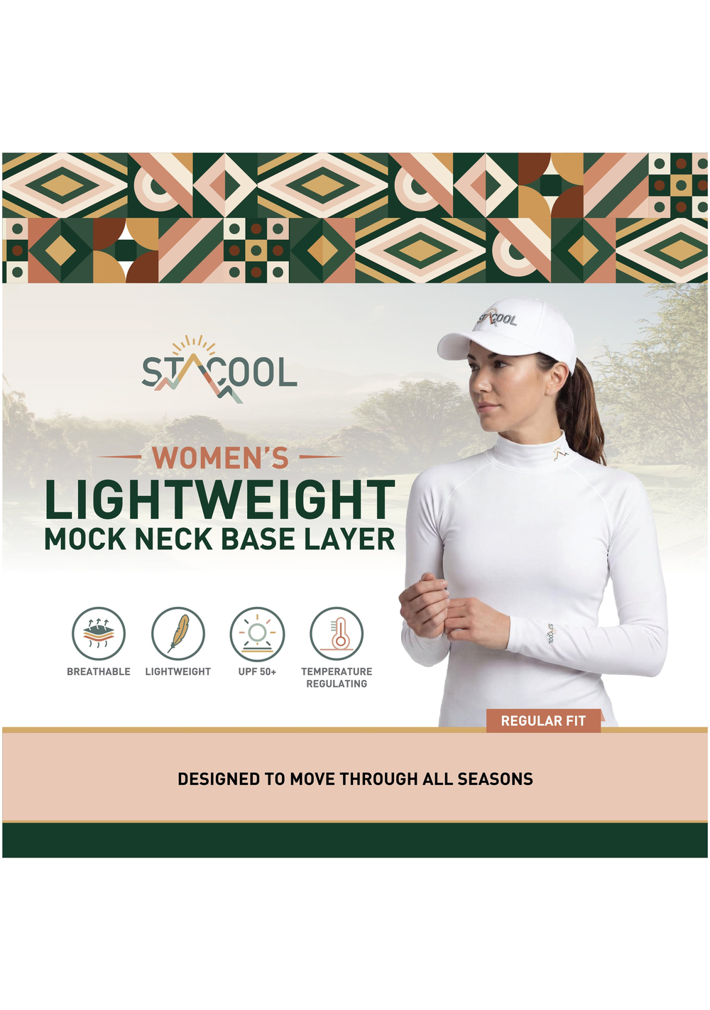 Women's Lightweight Mock Neck